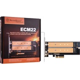 SilverStone ECM22 tarjeta y adaptador de interfaz Interno SATA, Controlador PCIe, SATA, 121 mm, 157,3 mm, 11 mm, 60 g