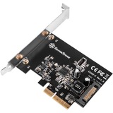 SilverStone ECU02-E tarjeta y adaptador de interfaz Interno USB 3.2 Gen 2 (3.1 Gen 2), Tarjeta de interfaz PCIe, USB 3.2 Gen 2 (3.1 Gen 2), Perfil bajo, PCIe 3.0, Negro, 10 Gbit/s