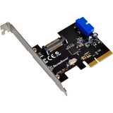 SilverStone ECU04-E tarjeta y adaptador de interfaz Interno USB 3.2 Gen 1 (3.1 Gen 1), Controlador PCIe, USB 3.2 Gen 1 (3.1 Gen 1), Perfil bajo, PCIe 2.0, 10 Gbit/s