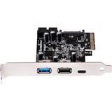 SilverStone ECU05 tarjeta y adaptador de interfaz Interno USB 3.2 Gen 1 (3.1 Gen 1), Controlador PCIe, USB 3.2 Gen 1 (3.1 Gen 1), Perfil bajo, PCIe 2.0, 10 Gbit/s, Windows 10 Education, Windows 10 Education x64, Windows 10 Enterprise, Windows 10 Enterprise x64,...