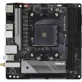 ASRock B550M-ITX/ac AMD B550 Zócalo AM4 mini ITX, Placa base negro/Gris, AMD, Zócalo AM4, 3rd Generation AMD Ryzen™ 3, 3rd Generation AMD Ryzen 5, 3rd Generation AMD Ryzen™ 7, 3rd..., DDR4-SDRAM, 64 GB, DIMM