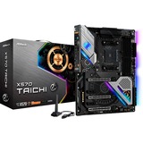 ASRock X570 Taichi AMD X570 Zócalo AM4 ATX, Placa base negro, AMD, Zócalo AM4, 2nd Generation AMD Ryzen™ 3, 3rd Generation AMD Ryzen™ 3, 2nd Generation AMD Ryzen™ 5, 3rd..., DDR4-SDRAM, 128 GB, DIMM