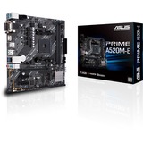 ASUS PRIME A520M-E AMD A520 Zócalo AM4 micro ATX, Placa base AMD, Zócalo AM4, 3rd Generation AMD Ryzen™ 3, 3rd Generation AMD Ryzen 5, 3rd Generation AMD Ryzen™ 7, 3rd..., DDR4-SDRAM, 64 GB, DIMM
