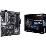 ASUS PRIME B550M-A AMD B550 Zócalo AM4 micro ATX, Placa base AMD, Zócalo AM4, 3rd Generation AMD Ryzen™ 3, 3rd Generation AMD Ryzen 5, 3rd Generation AMD Ryzen™ 7, 3rd..., DDR4-SDRAM, 128 GB, DIMM