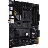 ASUS TUF Gaming B550-PLUS AMD B550 Zócalo AM4 ATX, Placa base negro, AMD, Zócalo AM4, 3rd Generation AMD Ryzen™ 3, 3rd Generation AMD Ryzen 5, 3rd Generation AMD Ryzen™ 7, 3rd..., Zócalo AM4, DDR4-SDRAM, 128 GB