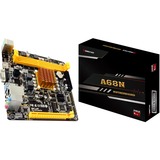 Biostar A68N-2100K placa base mini ITX AMD, E1-6010, DDR3-SDRAM, DDR3L-SDRAM, 16 GB, DIMM, 1.25 V