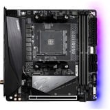 GIGABYTE B550I AORUS PRO AX AMD B550 Zócalo AM4 mini ITX, Placa base AMD, Zócalo AM4, 3rd Generation AMD Ryzen™ 3, 3rd Generation AMD Ryzen 5, 3rd Generation AMD Ryzen™ 7, 3rd..., DDR4-SDRAM, 64 GB, DIMM