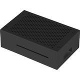 Joy-IT Carcasa de aluminio para Raspberry Pi 4 B, Caja/Carcasa negro
