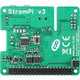 Joy-IT RB-STROMPI3 accesorio para placa de desarrollo Tarjeta de expansión Negro, Azul, Verde, Plata, UPS Tarjeta de expansión, Raspberry Pi, Negro, Azul, Verde, Plata, 55 mm, 54 mm, 20 mm