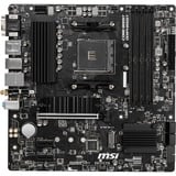 MSI B550M PRO-VDH WIFI placa base AMD B550 Zócalo AM4 micro ATX negro, AMD, Zócalo AM4, 3rd Generation AMD Ryzen™ 3, 3rd Generation AMD Ryzen 5, 3rd Generation AMD Ryzen™ 7, 3rd..., DDR4-SDRAM, 128 GB, DIMM