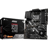 MSI X570-A PRO placa base AMD X570 Zócalo AM4 ATX negro, AMD, Zócalo AM4, 2nd Generation AMD Ryzen™ 3, 3rd Generation AMD Ryzen™ 3, 2nd Generation AMD Ryzen™ 5, 3rd..., DDR4-SDRAM, 128 GB, DIMM
