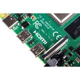 Raspberry Pi Foundation 4 Model B placa de desarrollo 1,5 MHz BCM2711, Placa base verde, 1,5 MHz, BCM2711, 4096 MB, LPDDR4, MicroSD (TransFlash), 2.0/3.2 Gen 1 (3.1 Gen 1)