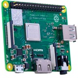 Raspberry Pi Foundation Model A+ placa de desarrollo 1400 MHz BCM2837B0, Placa base 1400 MHz, BCM2837B0, 0,512 GB, DDR2-SDRAM, MicroSD (TransFlash), 802.11b, 802.11g, Wi-Fi 4 (802.11n), Wi-Fi 5 (802.11ac)