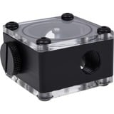 Alphacool 1011889 Bloque de radiador, Indicador de flujo negro, Bloque de radiador, Acetal, Nylon, Plextonium, Negro, Azul, Transparente, Amarillo, 32,1 mm, 44,5 mm, 48,4 mm