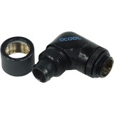 Alphacool 17075 accesorio o pieza de sistema de refrigeración para ordenador Racor, Conexión negro, Racor, Latón, Negro, 1/4", 90°, 34 mm