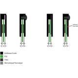 Alphacool 17268 accesorio o pieza de sistema de refrigeración para ordenador Bloque de agua, Cuerpo de refrigeración negro, Bloque de agua, Aluminio, Negro, 2 pieza(s)