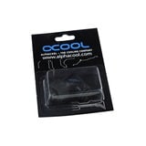 Alphacool 62371 accesorio o pieza de sistema de refrigeración para ordenador, Conexión negro, Latón, Negro, 1/4", 90°, Macho, 32 mm