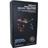 Alphacool Eisbaer Aurora 360 CPU Procesador Sistema de refrigeración líquida todo en uno 12 cm Negro 1 pieza(s), Refrigeración por agua negro, Sistema de refrigeración líquida todo en uno, 12 cm, 104,49 m³/h, Negro