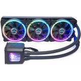 Alphacool Eisbaer Aurora 360 CPU Procesador 12 cm Negro, Refrigeración por agua negro, 12 cm, 104,49 m³/h, Negro