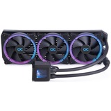 Alphacool Eisbaer Aurora 420 Procesador 12 cm Negro, Refrigeración por agua negro, 12 cm, 71 m³/h, Negro
