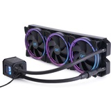 Alphacool Eisbaer Aurora 420 Procesador Sistema de refrigeración líquida todo en uno 12 cm Negro 1 pieza(s), Refrigeración por agua negro, Sistema de refrigeración líquida todo en uno, 12 cm, 71 m³/h, Negro