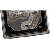 Alphacool Eisblock XPX Aurora Edge Bloque de agua, Disipador de CPU transparente/Negro, Bloque de agua, Latón, Cobre, Plexiglass, Negro, LGA 1150 (Zócalo H3), LGA 1151 (Zócalo H4), LGA 1155 (Socket H2), LGA 1200 (Socket H5), LGA 2011..., CE, FC, ROHS, 70 mm