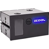 Alphacool Eisfach Accesorios y piezas de sistemas de refrigeración para ordenadores, Depósito de expansión negro, Cristal acrílico, Aluminio, Nylon, Polioximetileno (POM), Negro, 148 mm, 132 mm, 84,5 mm, 1 pieza(s)