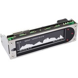 Aquacomputer 53146 controlador de velocidad de ventilador 12 canales LCD Negro, Gris, Control del ventilador negro, 12 canales, Negro, Gris, LCD, Tocar