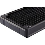 Corsair CX-9030001-WW accesorio o pieza de sistema de refrigeración para ordenador Bloque de radiador negro, Bloque de radiador, Latón, Cobre, Negro, 1/4", 60 °C, 160 mm