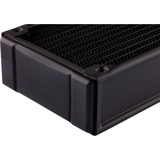 Corsair CX-9030004-WW accesorio o pieza de sistema de refrigeración para ordenador Bloque de radiador negro, Bloque de radiador, Latón, Cobre, Negro, 1/4", 60 °C, 275 mm
