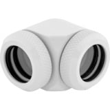 Corsair CX-9052020-WW accesorio o pieza de sistema de refrigeración para ordenador Racor, Conexión blanco, Racor, Latón, Blanco, 1/4", 90°, 1,4 cm