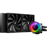 DeepCool Castle 280EX Procesador Sistema de refrigeración líquida todo en uno 14 cm Negro 1 pieza(s), Refrigeración por agua negro, Sistema de refrigeración líquida todo en uno, 14 cm, 400 RPM, 1600 RPM, 39,8 dB, 97,03 cfm