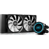 DeepCool GAMMAXX L240 Placa base 12 cm Negro, Refrigeración por agua negro, 12 cm, 69,34 cfm, Negro
