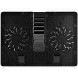 DeepCool U PAL almohadilla fría 39,6 cm (15.6") 1000 RPM Negro, Refrigerador para portátil negro, 39,6 cm (15.6"), 2 pieza(s), 14 cm, 1,5 cm, 14 cm, 1,5 cm