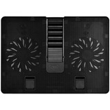 DeepCool U PAL almohadilla fría 39,6 cm (15.6") 1000 RPM Negro, Refrigerador para portátil negro, 39,6 cm (15.6"), 2 pieza(s), 14 cm, 1,5 cm, 14 cm, 1,5 cm