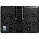 DeepCool U PAL almohadilla fría 39,6 cm (15.6") 1000 RPM Negro, Refrigerador para portátil negro, 39,6 cm (15.6"), 2 pieza(s), 14 cm, 1,5 cm, 14 cm, 1,5 cm