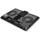 DeepCool U PAL almohadilla fría 39,6 cm (15.6") 1000 RPM Negro, Refrigerador para portátil negro, 39,6 cm (15.6"), 2 pieza(s), 14 cm, 1,5 cm, 14 cm, 1,5 cm