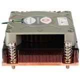 Dynatron A-18 Procesador Ventilador 7 cm Cobre, Gris, Disipador de CPU Ventilador, 7 cm, 1100 RPM, 6000 RPM, 53,8 dB, 14,3 cfm