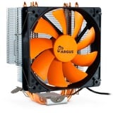 Inter-Tech Argus SU-260 Procesador Enfriador 12 cm Negro, Naranja, Disipador de CPU Enfriador, 12 cm, 600 RPM, 1400 RPM, 26 dB, 59,47 m³/h