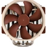 Noctua NH-U14S sistema de refrigeración para ordenador Procesador Enfriador 12 cm Marrón, Acero inoxidable, Disipador de CPU Enfriador, 12 cm, 1500 RPM, 24,6 dB, 140,2 m³/h, Marrón, Acero inoxidable