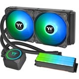 Thermaltake Floe RC240 Sistema de refrigeración líquida todo en uno Negro, Refrigeración por agua negro, Sistema de refrigeración líquida todo en uno, 59,28 cfm, Negro