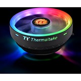 Thermaltake UX100 ARGB Lighting Procesador Enfriador 12 cm Negro, Disipador de CPU negro, Enfriador, 12 cm, 1800 RPM, 26,92 dB, 38,82 cfm, Negro
