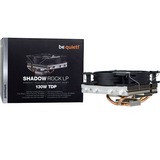 be quiet! Shadow Rock LP Procesador Enfriador 12 cm Negro, Cobre, Plata, Disipador de CPU Enfriador, 12 cm, 1500 RPM, 25,5 dB, 51,4 cfm, 87 m³/h