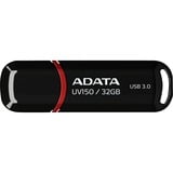 ADATA 32GB DashDrive UV150 unidad flash USB USB tipo A 3.2 Gen 1 (3.1 Gen 1) Negro, Lápiz USB negro, 32 GB, USB tipo A, 3.2 Gen 1 (3.1 Gen 1), Tapa, 9 g, Negro