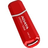 ADATA 32GB DashDrive UV150 unidad flash USB USB tipo A 3.2 Gen 1 (3.1 Gen 1) Rojo, Lápiz USB rojo, 32 GB, USB tipo A, 3.2 Gen 1 (3.1 Gen 1), Tapa, 9 g, Rojo