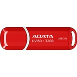 ADATA 32GB DashDrive UV150 unidad flash USB USB tipo A 3.2 Gen 1 (3.1 Gen 1) Rojo, Lápiz USB rojo, 32 GB, USB tipo A, 3.2 Gen 1 (3.1 Gen 1), Tapa, 9 g, Rojo