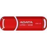 ADATA 32GB DashDrive UV150 unidad flash USB USB tipo A 3.2 Gen 1 (3.1 Gen 1) Rojo, Lápiz USB rojo, 32 GB, USB tipo A, 3.2 Gen 1 (3.1 Gen 1), Tapa, 9 g, Rojo