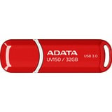 ADATA 32GB DashDrive UV150 unidad flash USB USB tipo A 3.2 Gen 1 (3.1 Gen 1) Rojo, Lápiz USB rojo, 32 GB, USB tipo A, 3.2 Gen 1 (3.1 Gen 1), Tapa, 9 g, Rojo