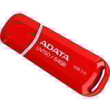 ADATA 64GB DashDrive UV150 unidad flash USB USB tipo A 3.2 Gen 1 (3.1 Gen 1) Rojo, Lápiz USB rojo, 64 GB, USB tipo A, 3.2 Gen 1 (3.1 Gen 1), Tapa, 9 g, Rojo