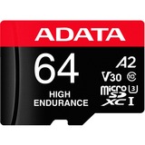 ADATA AUSDX64GUI3V30SHA2-RA1 memoria flash 64 GB MicroSDXC UHS-I Clase 10, Tarjeta de memoria 64 GB, MicroSDXC, Clase 10, UHS-I, 100 MB/s, 80 MB/s